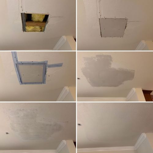 Drywall repair and texture matching